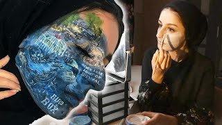 Teen Transforms Her Face Into Intricate Works of Art