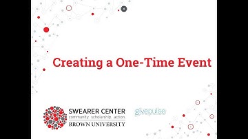 How to Create a One Time Event on BrownEngage
