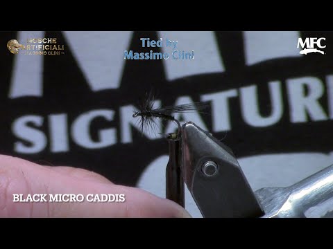 Costruzione Black Micro Caddis | La Piccola Sedge da Sera su Amo 18