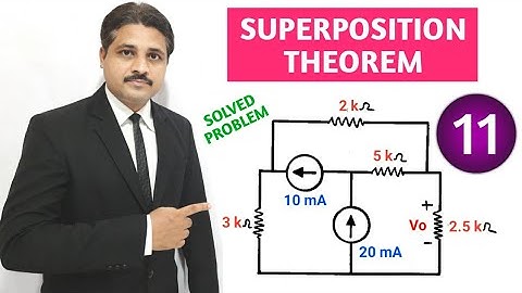 SUPERPOSITION THEOREM SOLVED PROBLEMS IN HINDI (LECTURE 11) @TIKLESACADEMYOFMATHS