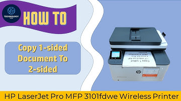 HP LaserJet Pro MFP 3101fdwe : How to copy 1 sided document to 2 sided