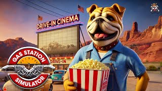 Unlocking Popcorn & Expanding the Drive-In! | Gas Station Simulator Drive-In Cinema DLC 🍿🎥⛽