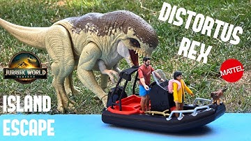 Jurassic World Rebirth Distortus Rex Island Escape Set Review! #jurassicworldrebirth #2025