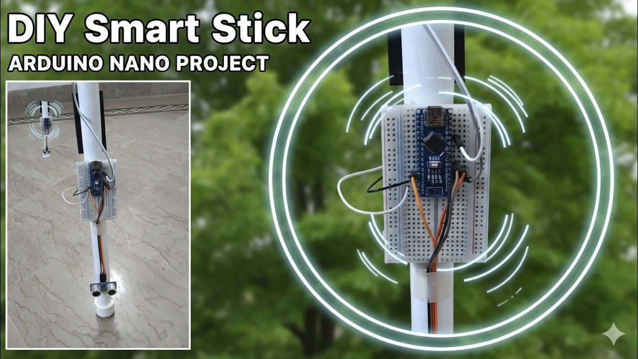 How to make a Smart Stick with Arduino and ultrasonic sensor | DIY Arduino project | Blind stick 👨‍🦯