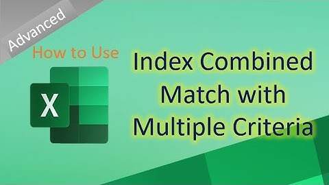 Multi-condition Lookup Using Index Combined Match Functions