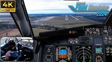 Flight Simulator 2024 ChasePlane | YOU FEEL THE EFFECTS! | PMDG 737-800 | 4K Eindhoven Landing