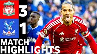 Liverpool Dominates Crystal Palace 3-1 | Goals Tactics Dribbling Highlights