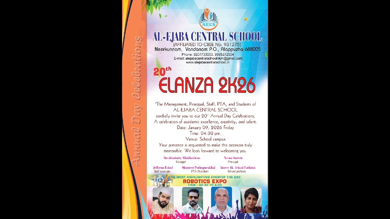 AL EJABA  CENTRAL SCHOOL 20TH ELANZA 2K26