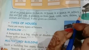 Grade 2 | EVS | Chapter 8 | Houses We Build | Translation