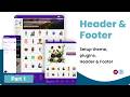 Setting Theme, Plugins, Header and Footer | Part 1 | PNG Downloading Website in Wordpress