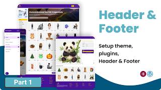 Setting Theme, Plugins, Header and Footer | Part 1 | PNG Downloading Website in Wordpress