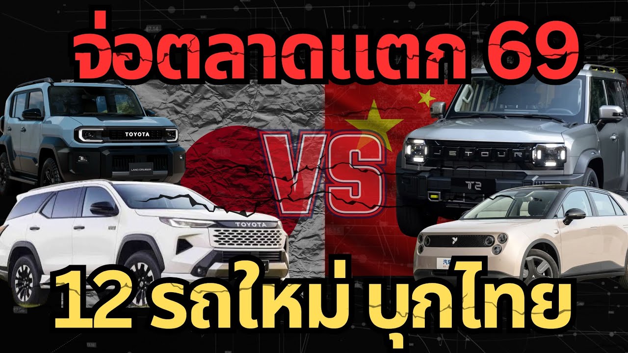 ญี่ปุ่นปะทะจีน!  12 รถใหม่จ่อบุกไทยปี 2026 ตลาดแตกแน่นอน! #ev #รถยนต์ไฟฟ้า #toyota #byd#jaecoo