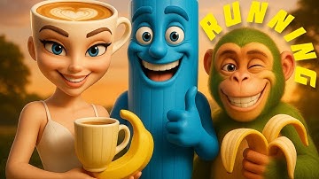 ballerina cappuccina A Hilarious 3D Animation with ,Blue tung tung tung sahur & Chimpanzini Bananini
