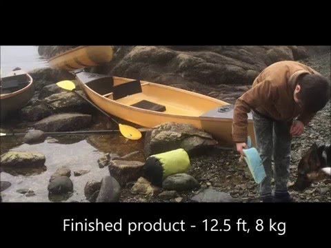 Ultralight canoe build - YouTube