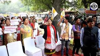 Karbi Anglong North Cachar Hills Committee protests for autonomous state within Assam