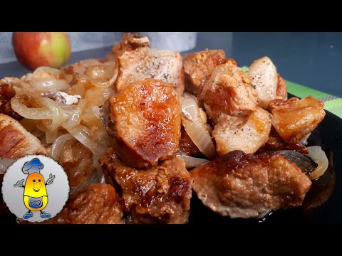 Видео рецепт Свинина на сковороде кусочками