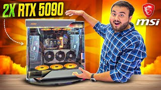 Powerful Gaming PC with Two RTX 5090 🤯 - ft. MSI