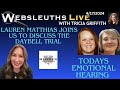 Lauren matthias host of hidden true crime is our guest  with inside courtroom daybell info