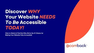 Making Websites Accessible: Ecomback's Solution for Accessibility Compliance and Lawsuit Protection