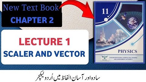"FSc New 1st Year Physics|Chapter 2 | Scalars and Vectors Explained with Easy Urdu Examples"