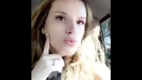Bella Thorne leaving Makeup Mandy with some Purple...