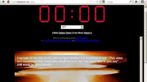 Video Timer - OnlineClock.net