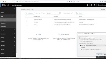 12 How To Export Users details in excel Office 365