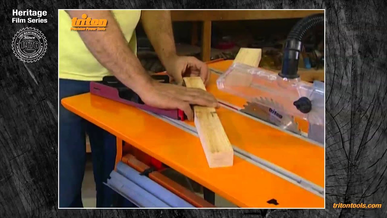 Mitre Cutting With Triton Workcentre Triton Heritage Youtube