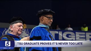 TSU graduate earns his doctorate at 85 years old, inspiring hundreds