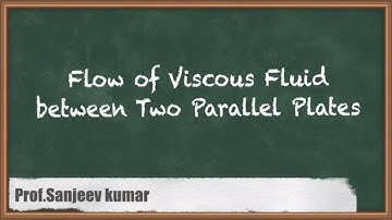 Viscous Fluid Flow Between Parallel Plates | GATE Fluid Mechanics
