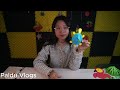 Hướng dẫn làm con rùa màu mai xanh da trời bằng giấy trang trí bàn học | Paldu Vlogs