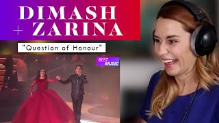 Dimash + Zarina "Question of Honour" REACTION & ANALYSIS by Vocal Coach/Opera Singer