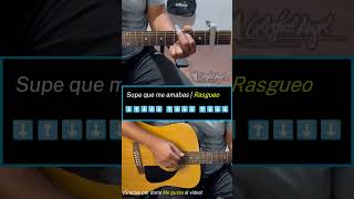 Supe Que Me Amabas | Rasgueo Corto en Guitarra Acústica para Principiantes
