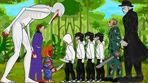 SCP 096, Michael Myers, Chucky VS Jeff The Killer, Jason Voorhees,Tytant.