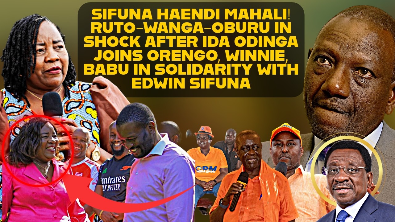 Руто, Обуру и Ванга в шоке после того, как Ида Одинга присоединился к лагерю Оренго, Винни и Бабу...
