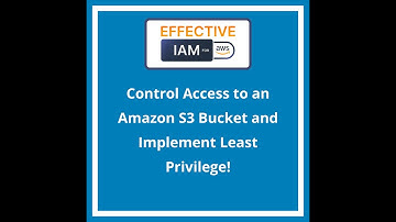 How Control Access To an Amazon S3 Bucket Step by Step!