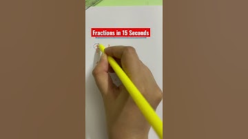 Learn Fractions in just 15 Seconds #math #tutor #mathtrick #learning #fraction #shorts