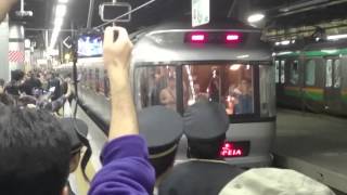 2016/3/19 上野駅13番ホーム 下りカシオペア ラストラン