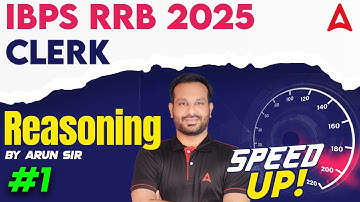 IBPS RRB Clerk Reasoning Practice Set-1 | IBPS RRB Clerk Reasoning Classes 2025 Tamil | By Arun Sir
