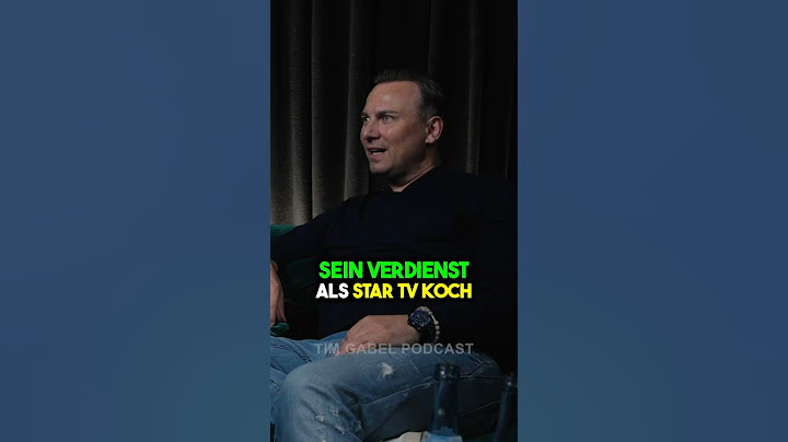 Wieviel verdient man als Sternekoch? #timgabelpodcast