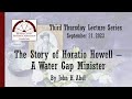 The Story of Horatio Howell - A Water Gap Minister