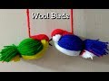 Diy room decor idealove birdseasy woolen bird craft wall hanging idea