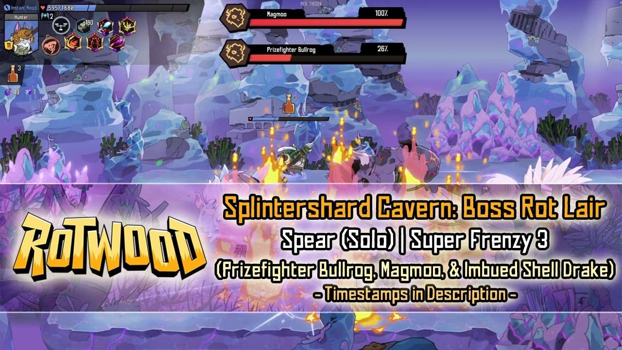 Rotwood - Splintershard Cavern: Boss Rot Lair [Spear SF3] Solo Run ...