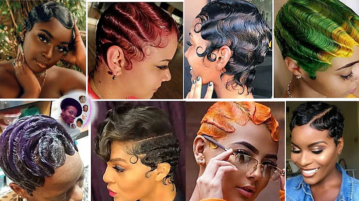 Adorable Finger Waves Short Hairstyles For Black Women 💕💕