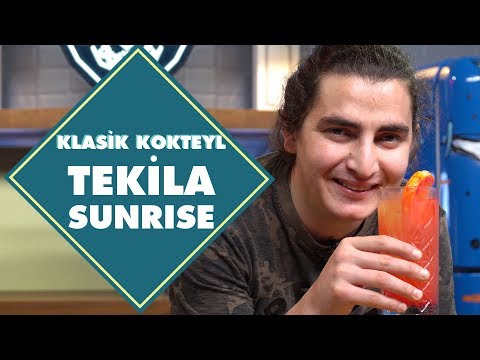 TEKİLA SUNRISE Nasıl Yapılır ? (Klasik kokteyller)