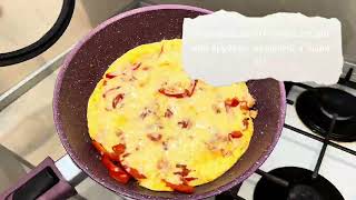 ПП Омлет для Похудения с Куриной Грудкой, Овощами и Сыром