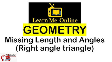 Missing Length and Angles - (Right angle triangle) Trigonometry #Maths #Geometry #Trignometry