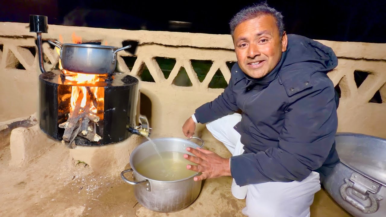 Традиционный способ нагревания воды на плите | Плита с водонагревателем | Новый эксперимент | Муб...