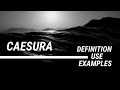 What is caesura in poetry  use of caesura  literary devices