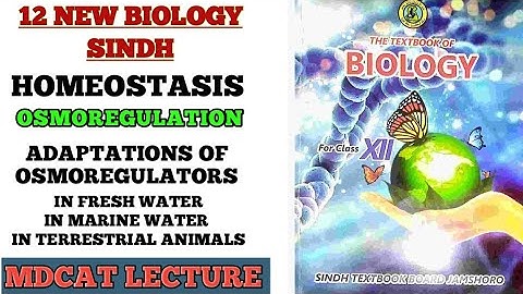 OSMOREGULATION || OSMOEGULATORS AND OSMOCONFORMERS ||  ADAPTATIONS OF ANIMALS ||12 NEW SINDH BIOLOGY